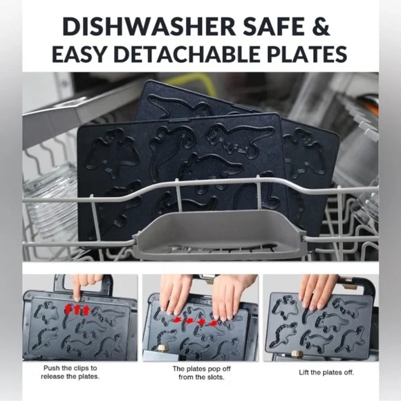 Dinosaur waffle maker - Picture 7 of 7